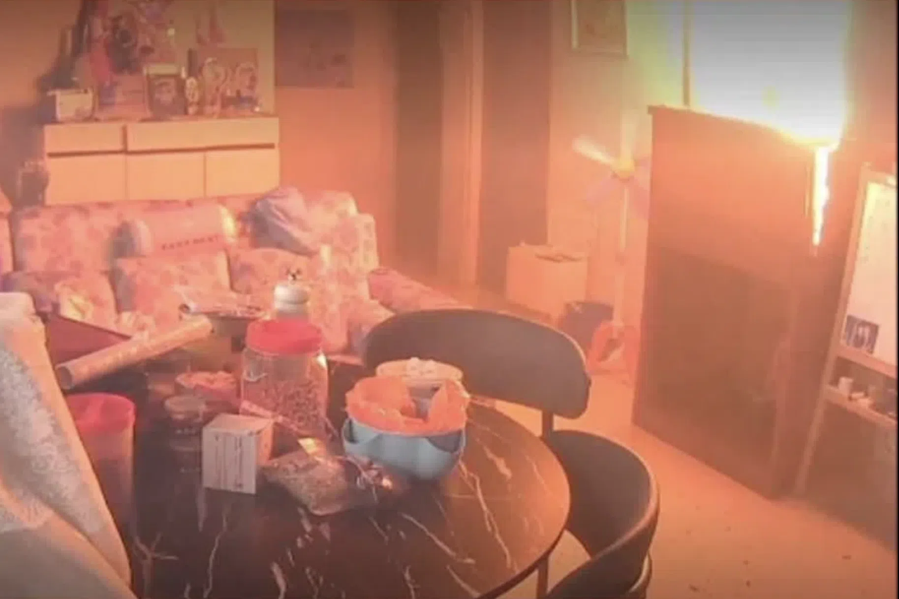 Altar in Woodlands flat engulfed in flames in fire believed to have been caused by oil lamp